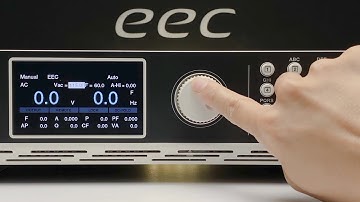 EAL-5000 Series | Operation Demo | Voltage/Frequency Settings
