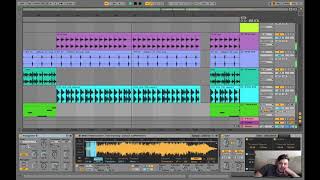 Downtempo Funky Lofi House - Inside the project - Ableton Live arrangement view