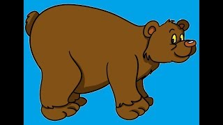 - El oso pardo y sus sonidos animados - The brown bear and its animated sounds -