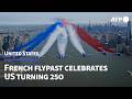 French air force New York flyover marks the United States' 250th birthday | AFP
