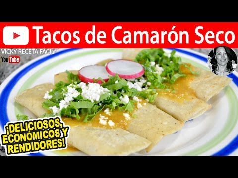 TACOS DE CAMARON SECO | Vicky Receta Facil - YouTube