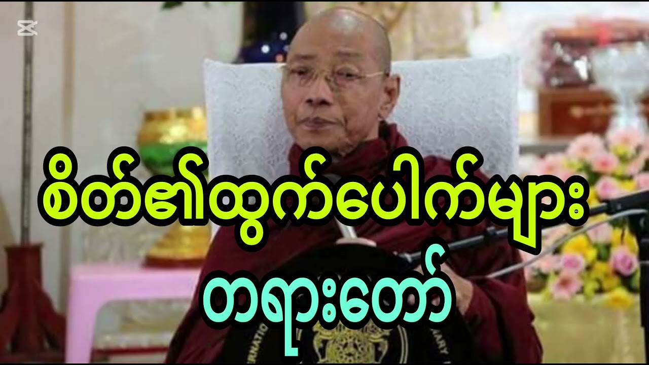 ပါချုပ်ဆရာတော်ကြီး၊ စိတ်၏ထွက်ပေါက်များ တရားတော်
