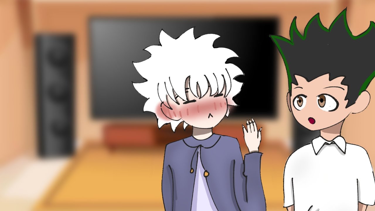 Past killua and gon react to there future self's (⚠️killugon⚠️)