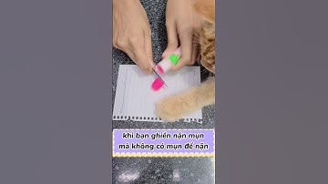 CÁCH NẶN MỤN BẰNG KEO KHÔ #tranvyvy