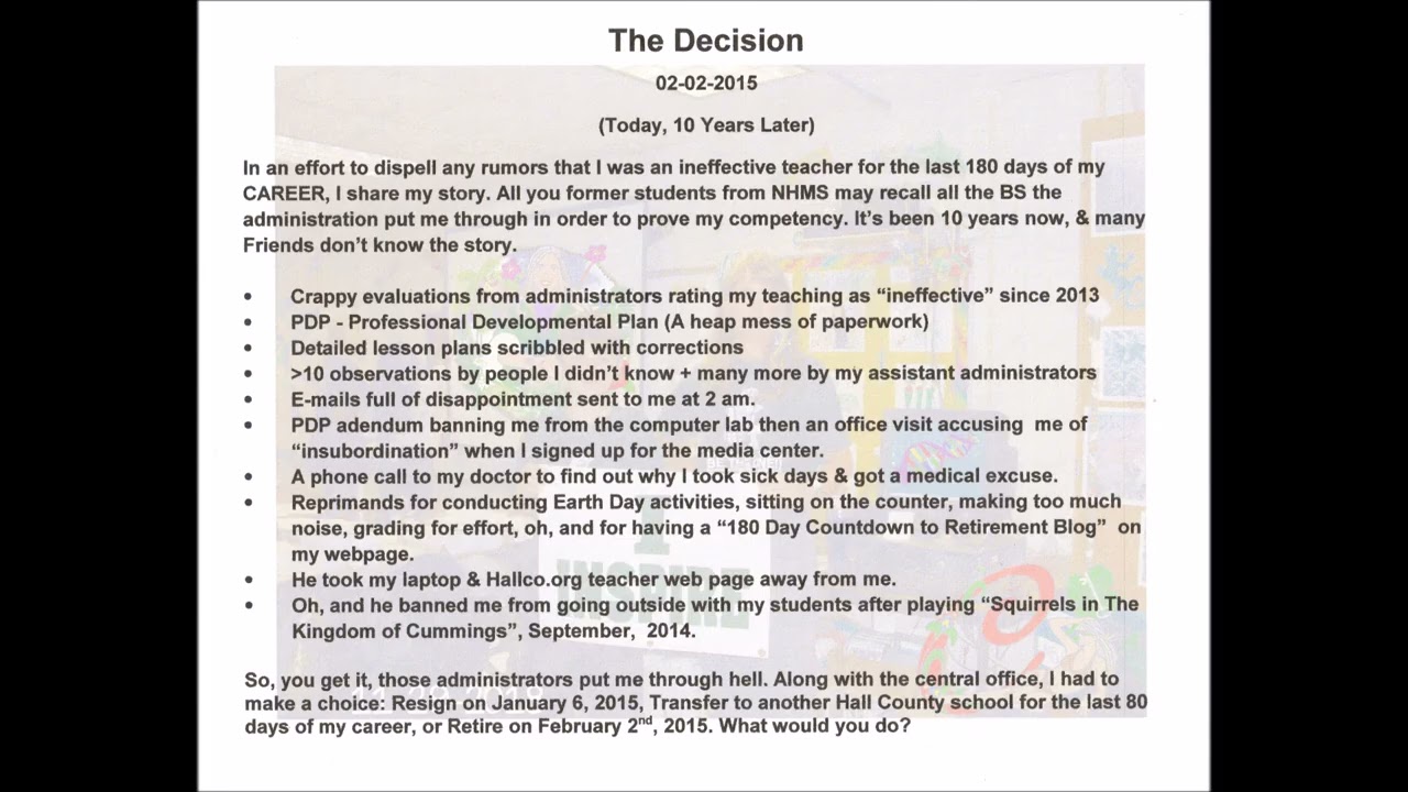 My Retirement Decision page 1