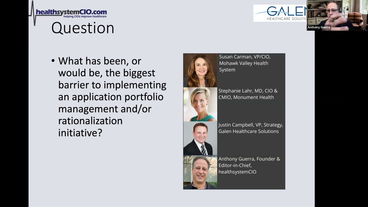 Keys to Application Portfolio Rationalization Initiatives (Sponsored by Galen Healthcare Solutions)