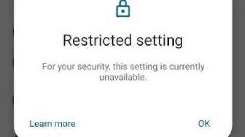 Android 13 Accessibility Access Restricted Setting Problem Solve | Restricted Setting For security