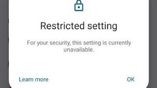 Android 13 Accessibility Access Restricted Setting Problem Solve | Restricted Setting For security