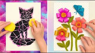 Flori frumoase din nisip colorat – artă și craft 🌸🎨