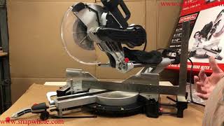 Harbor Freight Admiral 12 inch Dual Bevel Sliding Compound Miter Saw Setup and Review