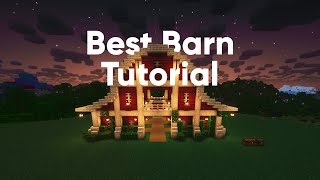 Easiest Barn Tutorial in Minecraft