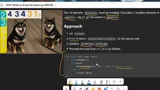 C++ Py3用nth_element, nsmallest解Leetcode 3010 Divide an Array Into Subarrays With Minimum Cost I