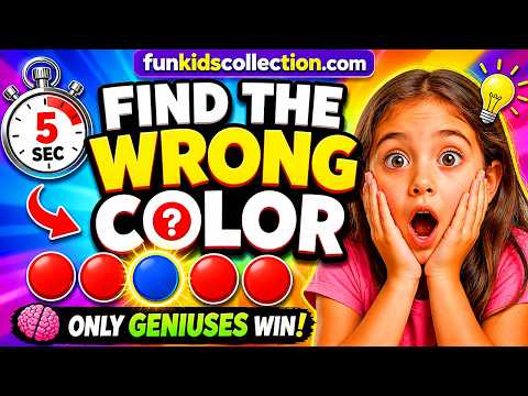 Find The WRONG Color in 5 Seconds… Only 1% Get Them ALL Right #colorgame #brainchallenge #kidsgames