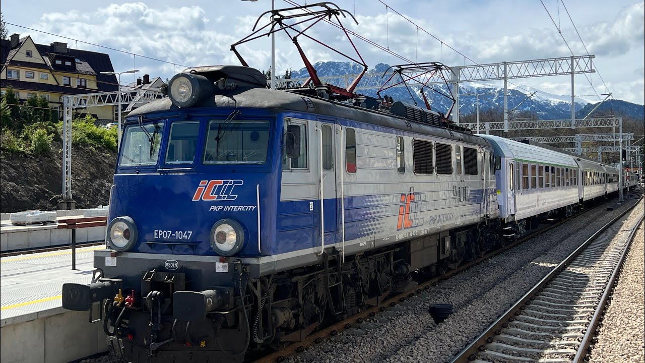 Zakopane - Warszawa z okna pociągu TLK Małopolska