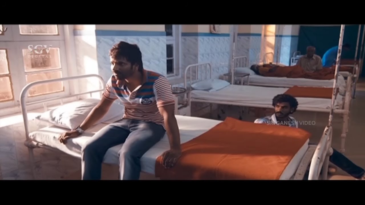 Chikkanna Scared To Talk With Mental Patient Satish | Comedy Scenes | Kwatle Sathisa Kannada Movie