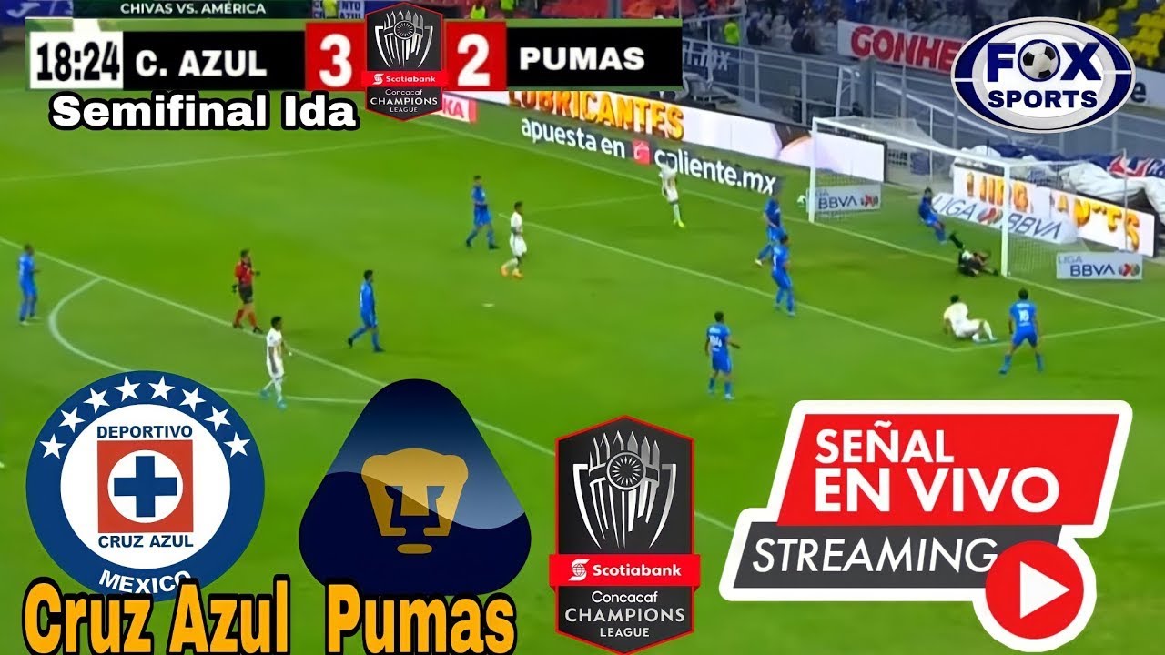 🔴VER EN VIVO🔴 PUMAS VS CRUZ AZUL | SEMIFINAL IDA | CONCACHAMPIONS 2022 -  YouTube