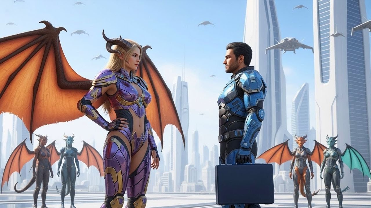 Me mudé a un nuevo planeta por trabajo… y todas mis vecinas eran mujeres dragona