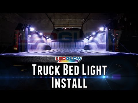 Installation  LEDGlow 8pc White LED Truck Bed Lights 