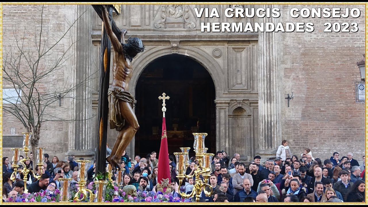 4K - VIA CRUCIS CONSEJO DE HERMANDADES 2023 HDAD DE LOS JAVIERES CUARESMA SEVILLA