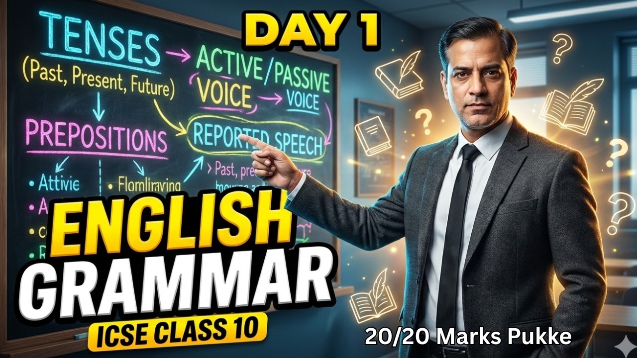 Day 1 English Grammar | English Language Paper 1 | ICSE Class 10 | 