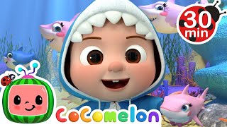 Baby Shark V2 (Hide and Seek Version) CoComelon | Kids Cartoons & Nursery Rhymes | Moonbug Kids