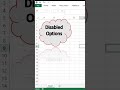 How to Enable Disabled Options in Excel 🔧 | Excel Tutoring Tips