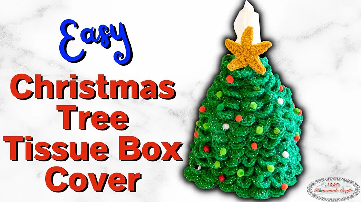 Festive Crochet Christmas Tree Tissue Box Cover