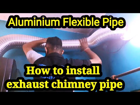 How to install Flexible Exhaust Pipe to Kutchina Kitchen Chimney