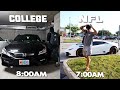Day In The Life: NFL vs College Football