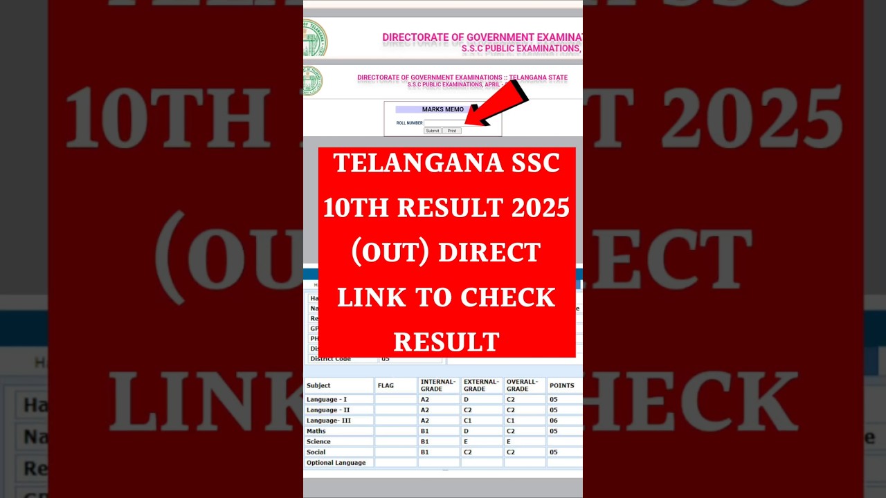🔴 How to Check TS SSC Results 2025 ? Check Telangana SSC 10th Results ? TS SSC Results 2025 Link