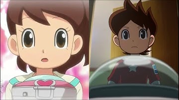 Nate Vs Katie Meeting Whisper Comparison - Yo-kai Watch English Dub