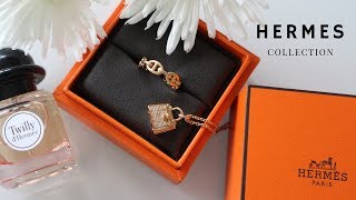 Hermes Fine Jewelry Collection |Rose gold bracelet, Kelly Necklace, Ring, Earrings| screenshot 3