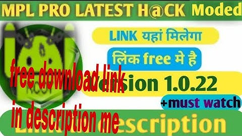 Mpl mod apk free download 1.0.22 mpl pro hacked
