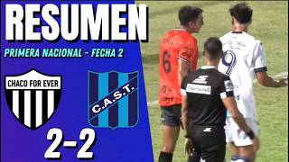 Chaco For Ever - San Telmo Resumen Primera Nacional 2026 Fecha 2