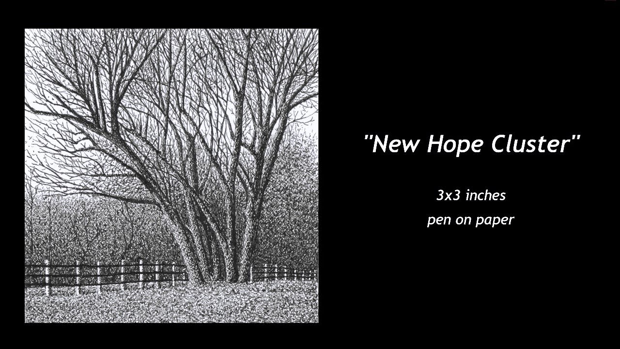 Winter Landscape #4 - Time Lapse Landscape Pen and Ink Drawing - Thomas ...