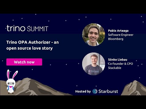 Trino OPA Authorizer - Stackable and Bloomberg at Trino Summit 2023 ...
