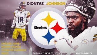Diontae Johnson Will Levis Week 9 Every Drop-Back, Pass, and Run Tennessee Titans at Pittsburgh 2023
