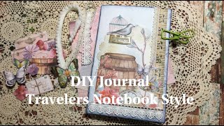 DIY Journal - Travelers Notebook Style Tutorial