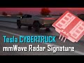Tesla cybertruck radar doppler signature simulation