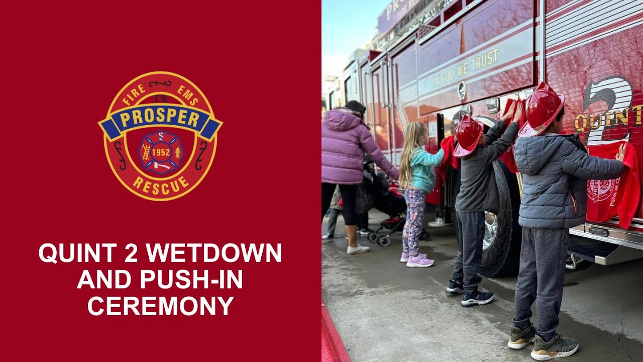 Quint 2 Wetdown and Push-In Ceremony