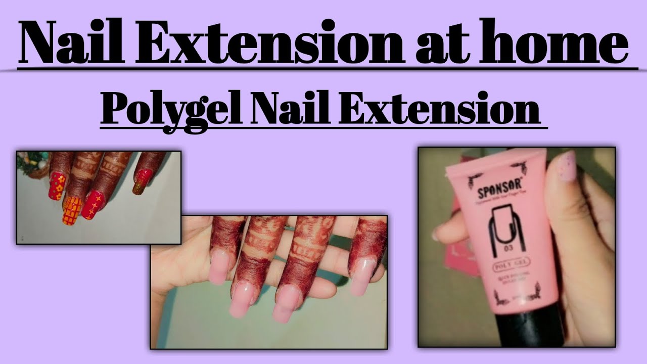 Polygel Nail Extension✨ Nail Extension at home 