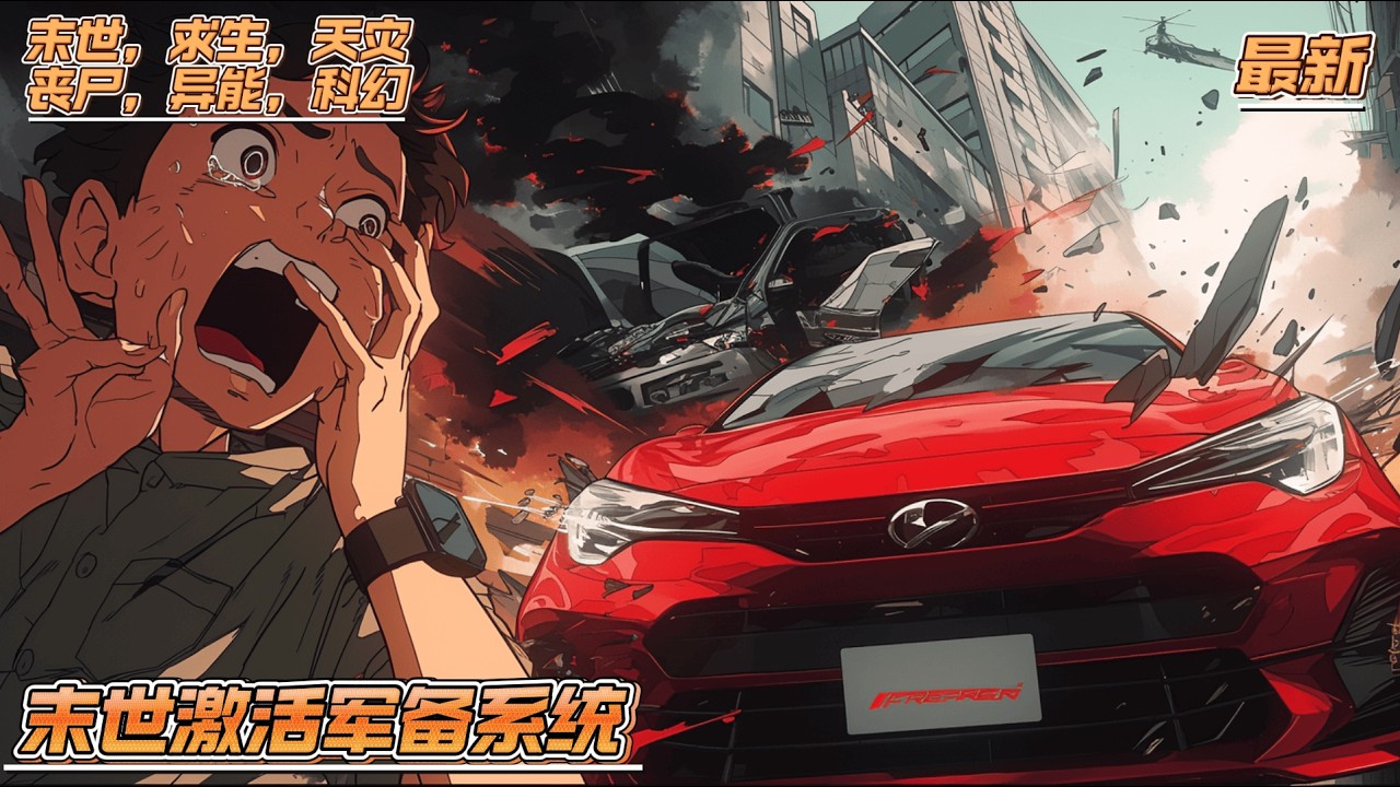 《末世激活军备系统》赤潮病毒爆发，99.9% 人类变异！加班族林默濒死激活军备系统！开局召唤 10 人特战小队 + 防弹战车！ 三级鼠王破土、尸潮围城，他靠系统兑换重火力，建安全区收幸存者！