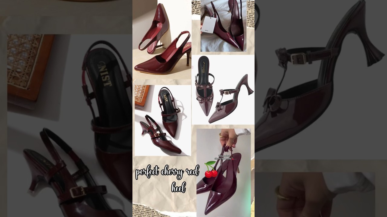 perfect cherry red 🍒 heel 👠# viral heel
