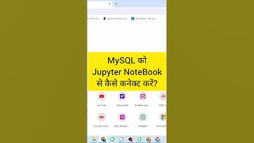 Connecting SQL with Jupyter notebook. #education #mysql #Google #jupyternotebook