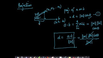 Linear Algebra for Machine Learning: Projection, unit vector Lecture 4@AppliedAICourse