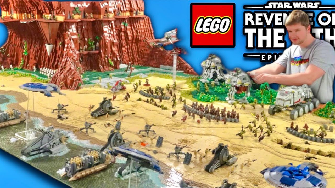 ОГРОМНЫЙ LEGO Star Wars Battle of Kashyyik MOC | Более 100 000 деталей и более 200 минифигурок!