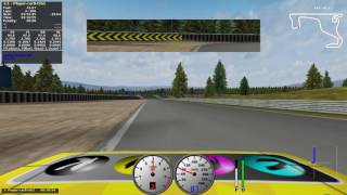 TORCS, test run for tire temperature and wear parameters for car1-stock2 on track "Hidden Valley" screenshot 1