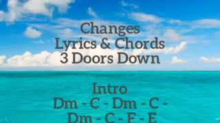 Changes (Lyrics & Chords) - 3 Doors Down
