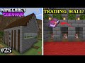 I MADE OP TRADING HALL! In My Minecraft PE Survival Series[HINDI]