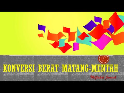 Video: Apa itu nasi konversi mentah?